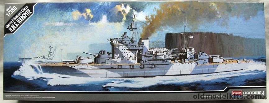 Academy 1/350 HMS Warspite Battleship - Queen Elizabeth Class, 14105 plastic model kit